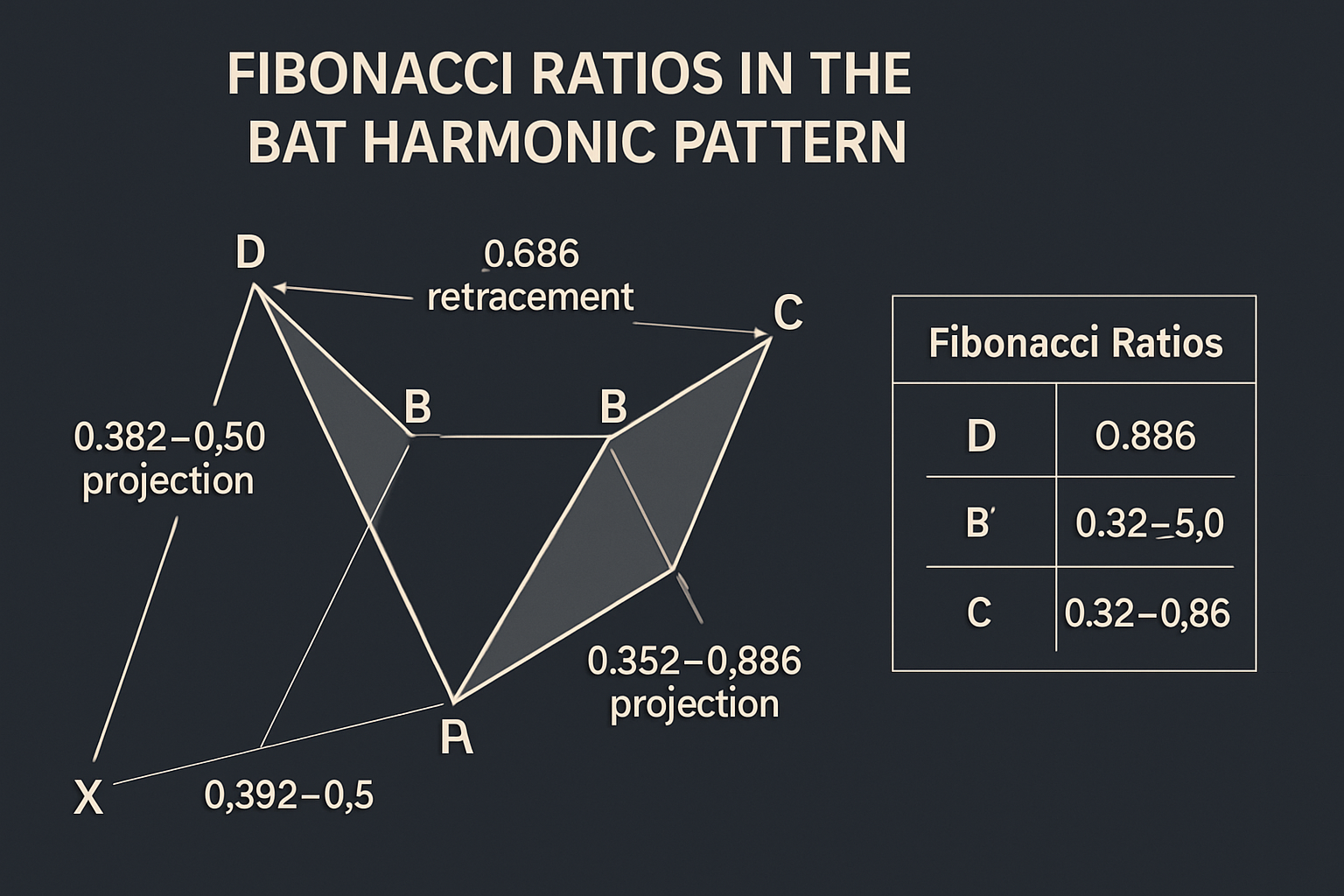 Fibonacci Ratios in Bat Pattern