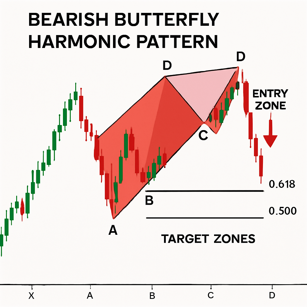 Bearish Butterfly Pattern Example